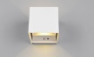 Immagine di Applique Talent Cubo Bianco Led 1w 3000k Ricaricabile Con Sensore Movimento Trio