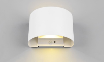 Immagine di Applique Da Esterno A Batteria Led Sopra e Sotto IP44 Sensore Movimento Talent Bianco Trio