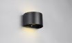 Immagine di Applique Biemissione Led Ricaricabile IP44 Con Sensore Movimento Talent Nero Trio