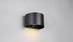 Immagine di Applique Biemissione Led Ricaricabile IP44 Con Sensore Movimento Talent Nero Trio