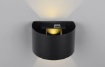 Immagine di Applique Biemissione Led Ricaricabile IP44 Con Sensore Movimento Talent Nero Trio