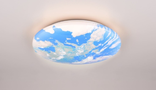 Immagine di Lampada Plafoniera Rotonda Led 15w Terra Effetto Globo IP44 Trio Lighting