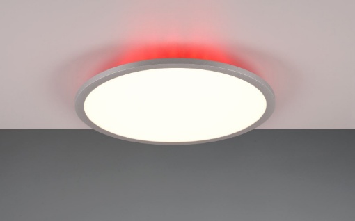 Immagine di Lampada da Soffitto o Patete Bordo Alluminio Led RGBW Luce Indiretta Yuma Ø40 cm Trio Lighting 