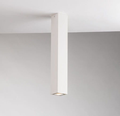 Immagine di Faretto Cilindro Squadrato Bianco 40 cm Led GU10 Fluke PLQ Fan Europe