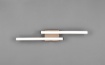 Immagine di Plafoniera Ondulata Route Nero Effetto Legno Led 10w 3000k Trio