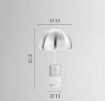 Immagine di Lampada Da Tavolo Oro Con Base Effetto Marmo Per Salotto Igea Fan Europe