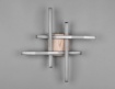 Immagine di Plafoniera Led Route 4 Bacchette Asterisco Nero Effetto Legno Trio Lighting