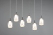 Immagine di Sospensione Cucina Moderna 6 Pendenti Doppio Vetro Barret Trio Lighting
