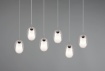 Immagine di Sospensione Cucina Moderna 6 Pendenti Doppio Vetro Barret Trio Lighting