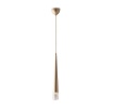 Immagine di Sospensione Cono Oro Pendente Isola Cucina Led GU10 Lancelot Fan Europe