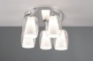 Immagine di Plafoniera Cromo Bicchieri Vetro Barret 48 cm Trio Lighting
