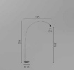 Immagine di Lampada Ad Arco Moderna Bianca Con Luce Orientabile GU10 LED Maison Fan Europe