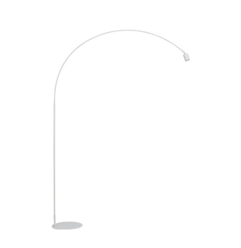 Immagine di Lampada Ad Arco Moderna Bianca Con Luce Orientabile GU10 LED Maison Fan Europe