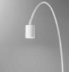 Immagine di Lampada Ad Arco Moderna Bianca Con Luce Orientabile GU10 LED Maison Fan Europe