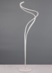 Immagine di Piantana Curva Bianca Design Moderno Led 55w Dimmer CCT Nala Trio