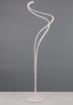 Immagine di Piantana Curva Bianca Design Moderno Led 55w Dimmer CCT Nala Trio