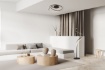 Immagine di Lampada da Terra Spirale Nera Led 46w Dimmer CCT Nala Trio
