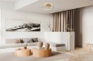 Immagine di Lampada Da Tavolo Nala Spirale Oro Led Touch Dimmer CCT Trio