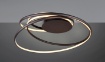 Immagine di Plafoniera Curva Nala Nero Led 57w CCT Dimmerabile Trio