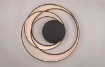 Immagine di Plafoniera Curva Nala Nero Led 57w CCT Dimmerabile Trio