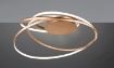 Immagine di Plafoniera Oro Design Curvo Led 57w CCT Dimmerabile Nala Trio