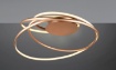 Immagine di Plafoniera Oro Design Curvo Led 57w CCT Dimmerabile Nala Trio
