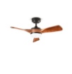 Immagine di Ventilatore A Pale Legno Noce Luce Led Regolabile Sirio Perenz