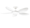Immagine di Ventilatore a Pale Bianco 6 Velocità con Luce Led Telecomando 20mq Smarti Perenz