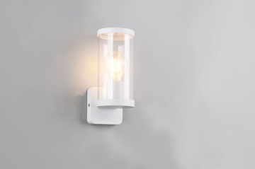 Immagine di Applique Cilindrica Bianca Per Esterni Bonito Trio Lighting