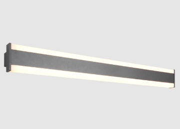 Immagine di Applique Rettangolare Led Up & Down CCT 2300+3000+4000K Dawson Antracite IP54 Trio Lighting