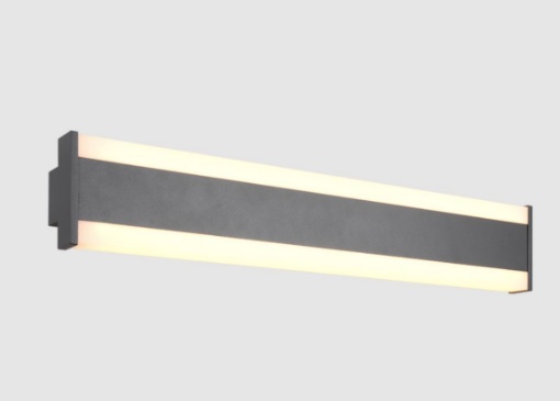 Immagine di Applique per Esterno  Fascia Antracite Led Su e Giù Regolabile Dip Switch CCT Dawson IP54 Trio Lighting