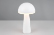 Immagine di Lampada da Tavolo Fungo Bianco Led CCT IP54 USB + Ricarica a Induzione Trio Lighting 