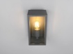 Immagine di Applique Squadrata Antracite 1xE27 con Sensore Movimento IP44 Garonne Trio Lighting