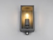 Immagine di Applique Squadrata Antracite 1xE27 con Sensore Movimento IP44 Garonne Trio Lighting