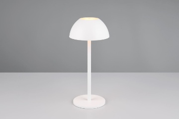 Immagine di Lumetto Senza Fili Bianco Touch Led IP54 USB-C di Ricarica Ricardo Trio Lighting