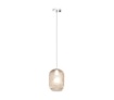 Immagine di Lampadario Pendente Vetro Rigato Per Isola Cucina Moderna Tender 1181 Top Light