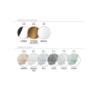 Immagine di Applique Da Parete Cromo Regolabile Pendente Vetro Rigato Tender 1181 Top Light