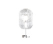 Immagine di Abatjour Da Comodino Moderna Cromo Vetro Rigato Tender 1181 Top Light