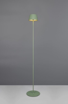Immagine di Piantana Verde Pistacchio da Giardino Led Touch Dimmer con Batterie Ricaricabili Suarez IP44 Trio Lighting