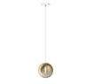 Immagine di Lampadario Sfera Vetro Pendente Per Cucina Moderna Eclipse 1184 Top Light