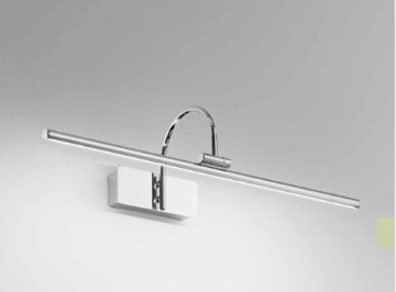 Immagine di Lampada Da Specchio Cromo Per Bagno Arco Led 12w Snodabile Isyluce 942