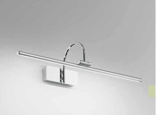 Immagine di Lampada Da Specchio Cromo Per Bagno Arco Led 12w Snodabile Isyluce 942