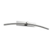 Immagine di Applique Da Specchio Cromo Design Curvo Jeri Led 8w 3000k Mantra 45 cm