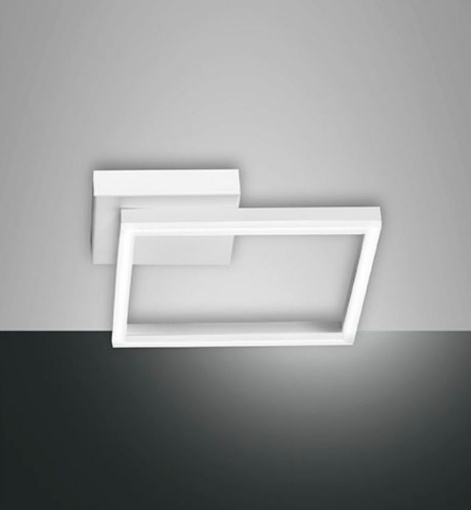 Immagine di Lampada da Soffitto Quadrata Led Dimmer Bard Bianca Fabas