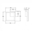 Immagine di Applique Quadrato Corten Led Dimmer Bard Fabas