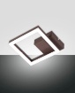 Immagine di Applique Quadrato Corten Led Dimmer Bard Fabas