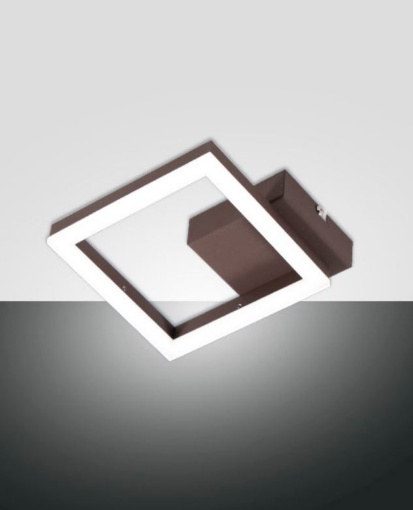 Immagine di Applique Quadrato Corten Led Dimmer Bard Fabas