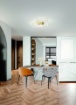 Immagine di Lampadario a Plafoniera Bard Oro Doppio Quadrato Led 52w Dimmer Fabas