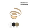 Immagine di Applique Curva Tornado Led 12w 3000k 4000k Per Camera da Letto Top Light