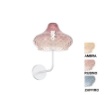 Immagine di Applique Moderna Campana Vetro Colorato Struttura Bianca Dress Top Light 1191AT